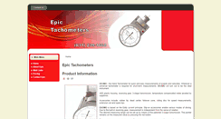 Desktop Screenshot of epictachometers.com